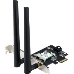 Сетевой адаптер Wi-Fi + Bluetooth Asus PCE-BE6500 BE6500 PCI Express (ант.внеш.съем) 2ант.