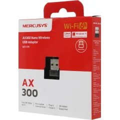 Сетевой адаптер Wi-Fi Mercusys MA14N AX300 USB 2.0 (ант.внутр.) 1ант.
