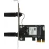 Сетевой адаптер Wi-Fi + Bluetooth Mercusys MA70XE AX1800 PCI Express (ант.внеш.несъем.) 2ант.