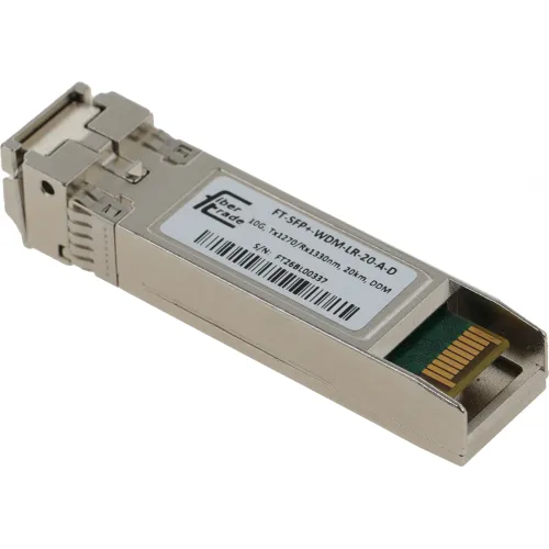 Трансивер Future Technologies FT-SFP+-WDM-LR-20-A-D оптич. SFP+ SM 10Гбит/с Tx:1270нм Rx:1330нм до 20км