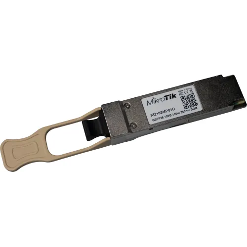Трансивер MikroTik XQ+85MP01D оптич. QSFP28 SM 100Гбит/с Tx:850нм Rx:850нм до 0.1км