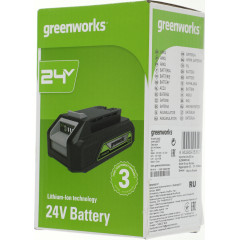 Батарея аккумуляторная Greenworks G24B2 24В 2Ач Li-Ion (2926707)