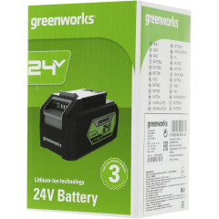 Батарея аккумуляторная Greenworks G24B4 24В 4Ач Li-Ion (2926807)