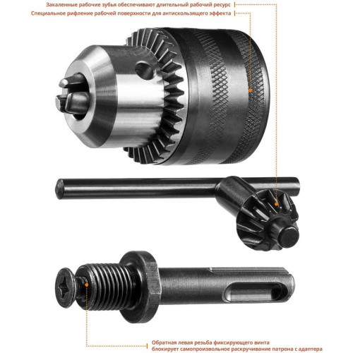 Патрон сверлильный для перфораторов Зубр 29081-H3