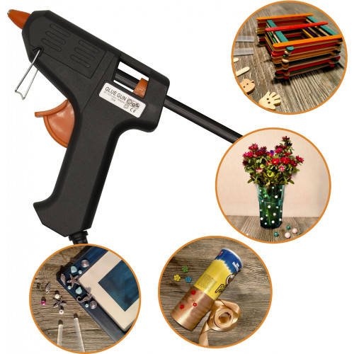 Cтержни клеев. для клеев.пист. Silwerhof 7-200-8-BLA дл.200мм D7мм черный упак:8шт