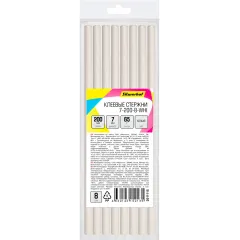 Cтержни клеев. для клеев.пист. Silwerhof 7-200-8-WHI дл.200мм D7мм белый упак:8шт