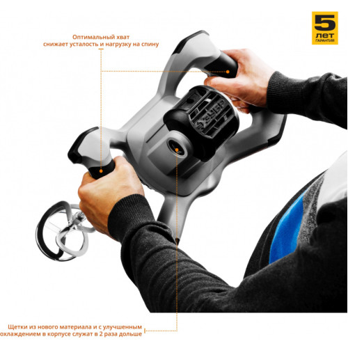 Дрель-миксер Зубр МР-1600-2 1600Вт М14