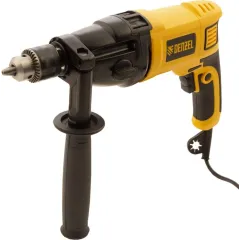 Дрель ударная Denzel ID-1050-2 1050Вт ключевой реверс (кейс в комплекте) (26312)