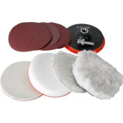 Набор кругов Зубр 3591-125-H7 d=125мм (шлифовальные машины/дрели) (упак.:7шт)