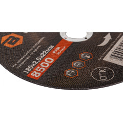 Диск отрезной по мет. Вихрь 73/1/3/36 d=180мм d(посад.)=22.2мм (угловые шлифмашины) (упак.:25шт)