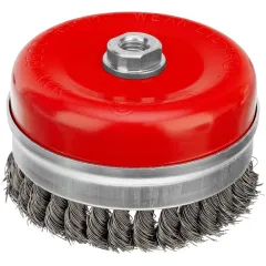 Щетка дисковая по мет. Matrix 74674 d=125мм d(посад.)=14мм (угловые шлифмашины) (упак.:1шт)