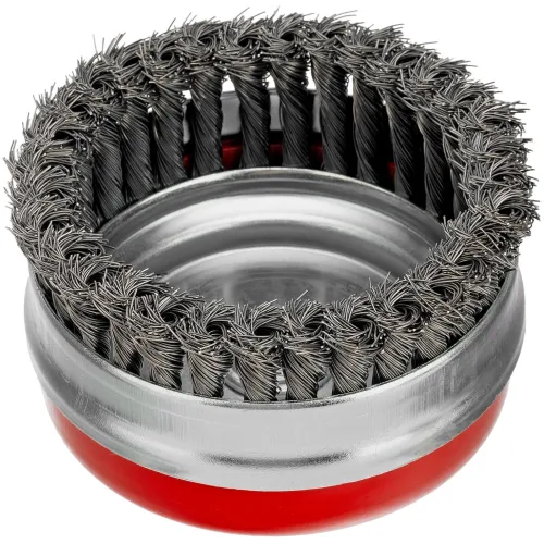 Щетка дисковая по мет. Matrix 74674 d=125мм d(посад.)=14мм (угловые шлифмашины) (упак.:1шт)