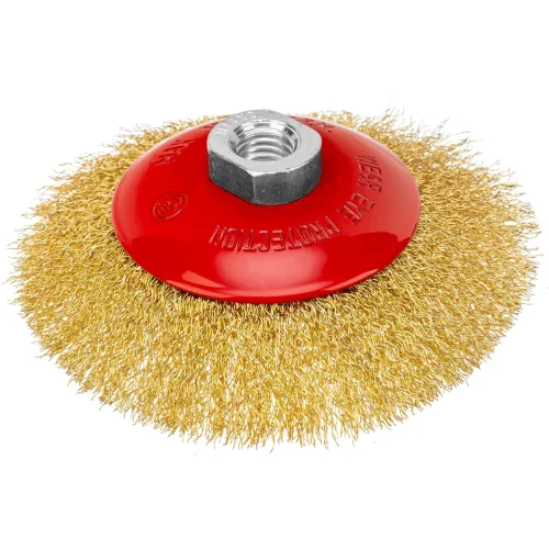 Щетка дисковая по мет. Matrix 74616 d=125мм d(посад.)=14мм (угловые шлифмашины) (упак.:1шт)