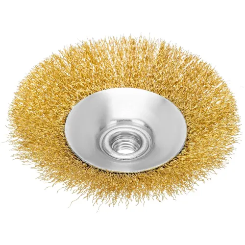 Щетка дисковая по мет. Matrix 74616 d=125мм d(посад.)=14мм (угловые шлифмашины) (упак.:1шт)