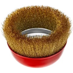 Щетка дисковая по мет. Matrix 74606 d=125мм d(посад.)=14мм (угловые шлифмашины) (упак.:1шт)