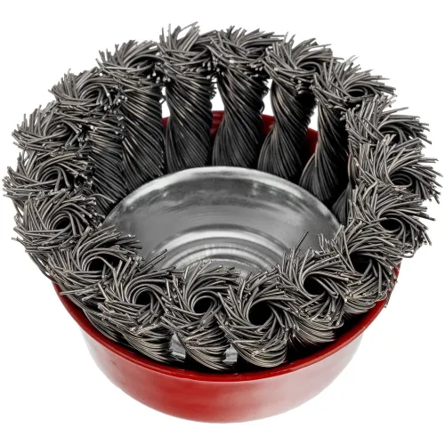 Щетка дисковая по мет. Matrix 74624 d=75мм d(посад.)=14мм (угловые шлифмашины) (упак.:1шт)