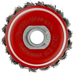 Щетка дисковая по мет. Matrix 74624 d=75мм d(посад.)=14мм (угловые шлифмашины) (упак.:1шт)