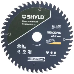 Диск пильный по лам./ДСП Shyld 20460 d=150мм d(посад.)=20мм (торцовочные пилы)