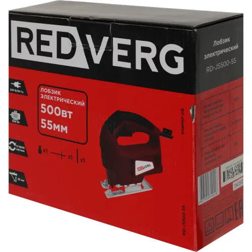 Лобзик RedVerg RD-JS500-55 500Вт 3000ходов/мин от электросети