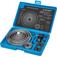 Набор коронок Зубр 29554-H15_z01 по дереву (15пред.) для шуруповертов/дрелей