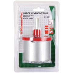 Набор коронок Hammer 224-204 DR CR (62231) по каф/кирп (4пред.) для дрелей