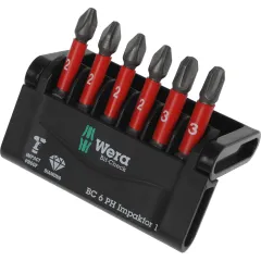 Набор бит Wera WE-057691 универсал. (6пред.) для гайковертов