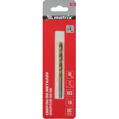 Сверло Matrix 717500 по металлу Д=5мм Дл=86мм (1пред.) для дрелей