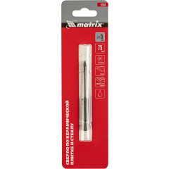 Сверло Matrix 72834 по керамике Д=5мм Дл=75мм (1пред.) для дрелей