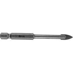 Сверло Matrix 72836 по керамике Д=6мм Дл=75мм (1пред.) для дрелей