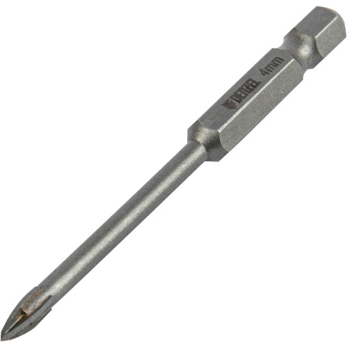 Сверло Denzel 728023 по плитке Д=4мм (1пред.) для дрелей