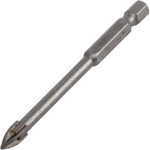 Сверло Denzel 728053 по плитке Д=6мм (1пред.) для дрелей