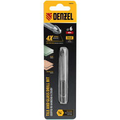 Сверло Denzel 728053 по плитке Д=6мм (1пред.) для дрелей
