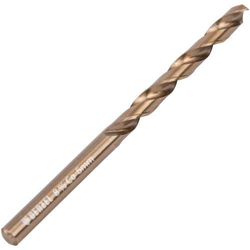 Сверло Denzel 71441 по металлу Д=5мм Дл=86мм (1пред.) для дрелей