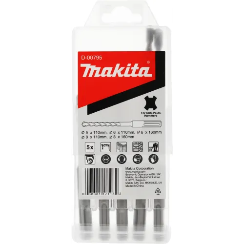 Набор буров Makita D-00795 по бетону (5пред.)