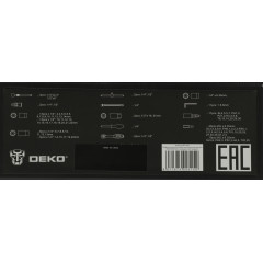 Набор инструментов Deko DKAT121 121 предмет (жесткий кейс)