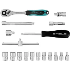 Набор инструментов Stels 13573 18 предметов (жесткий кейс)