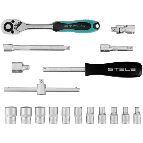 Набор инструментов Stels 13573 18 предметов (жесткий кейс)