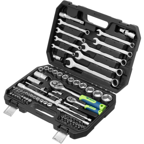 Набор инструментов Сибртех 13391 82 предмета (жесткий кейс)