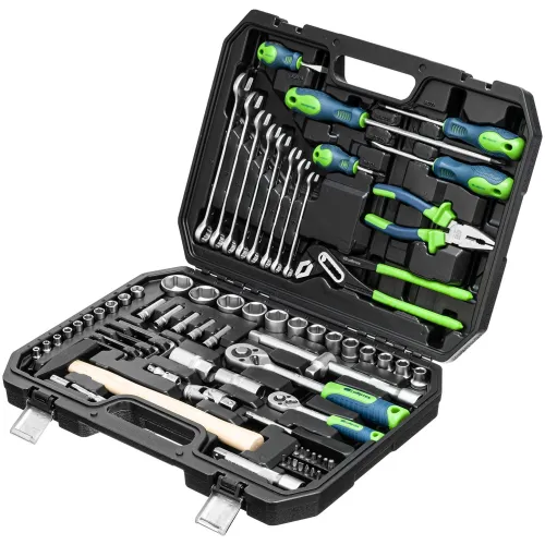 Набор инструментов Сибртех 13394 76 предметов (жесткий кейс)