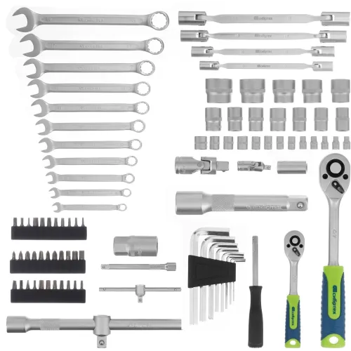 Набор инструментов Сибртех 13396 89 предметов (жесткий кейс)