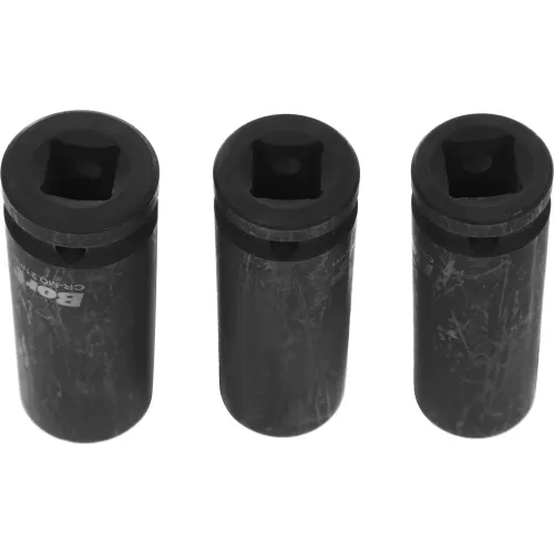 Набор головок Bort BTK-3M 3 предмета (жесткий кейс)