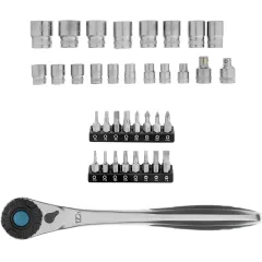 Набор торцевых головок Gross 14144 в комплекте 36 предметов +жесткий кейс