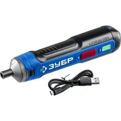 Отвертка аккум. Зубр PSD-4 аккум. патрон:шестигранник 6.35 мм (1/4)