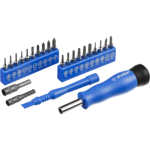 Отвертка Зубр Профессионал 25648-H24 в компл.:24 предмета жесткий кейс