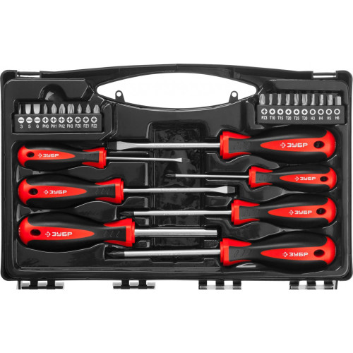 Набор отверток Зубр Мастер 25027 в компл.:27 предметов жесткий кейс