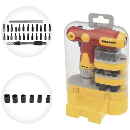 Набор отверток Rexant 12-4776 в компл.:33 предмета