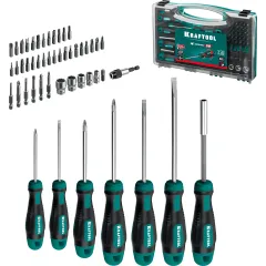 Набор отверток Kraftool 25815 в компл.:50 предметов жесткий кейс