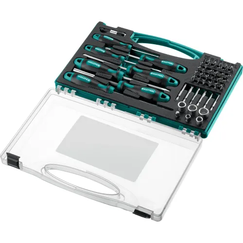 Набор отверток Kraftool 25815 в компл.:50 предметов жесткий кейс