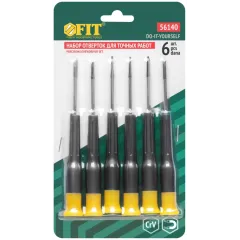 Набор отверток FIT 56140 в компл.:6 предметов