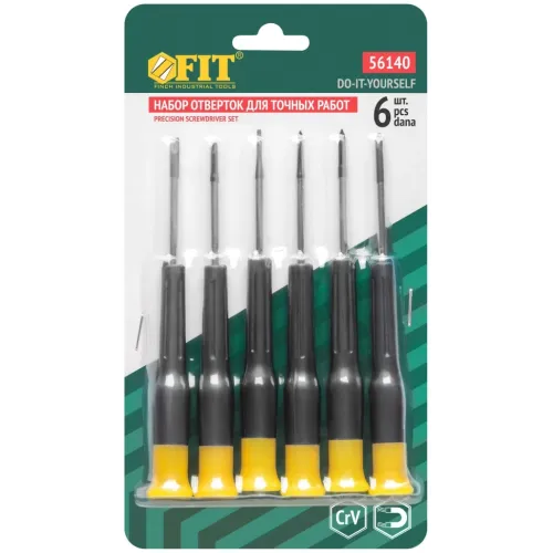 Набор отверток FIT 56140 в компл.:6 предметов